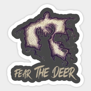 Fear The-Deerfunny gift for Milwaukee Basketball Buck Sticker